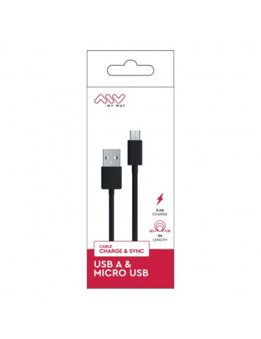 Cable USB A - MICRO USB 1M...