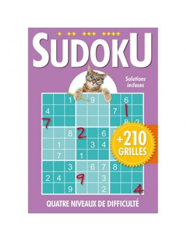 Sudoku avec chat (violet)